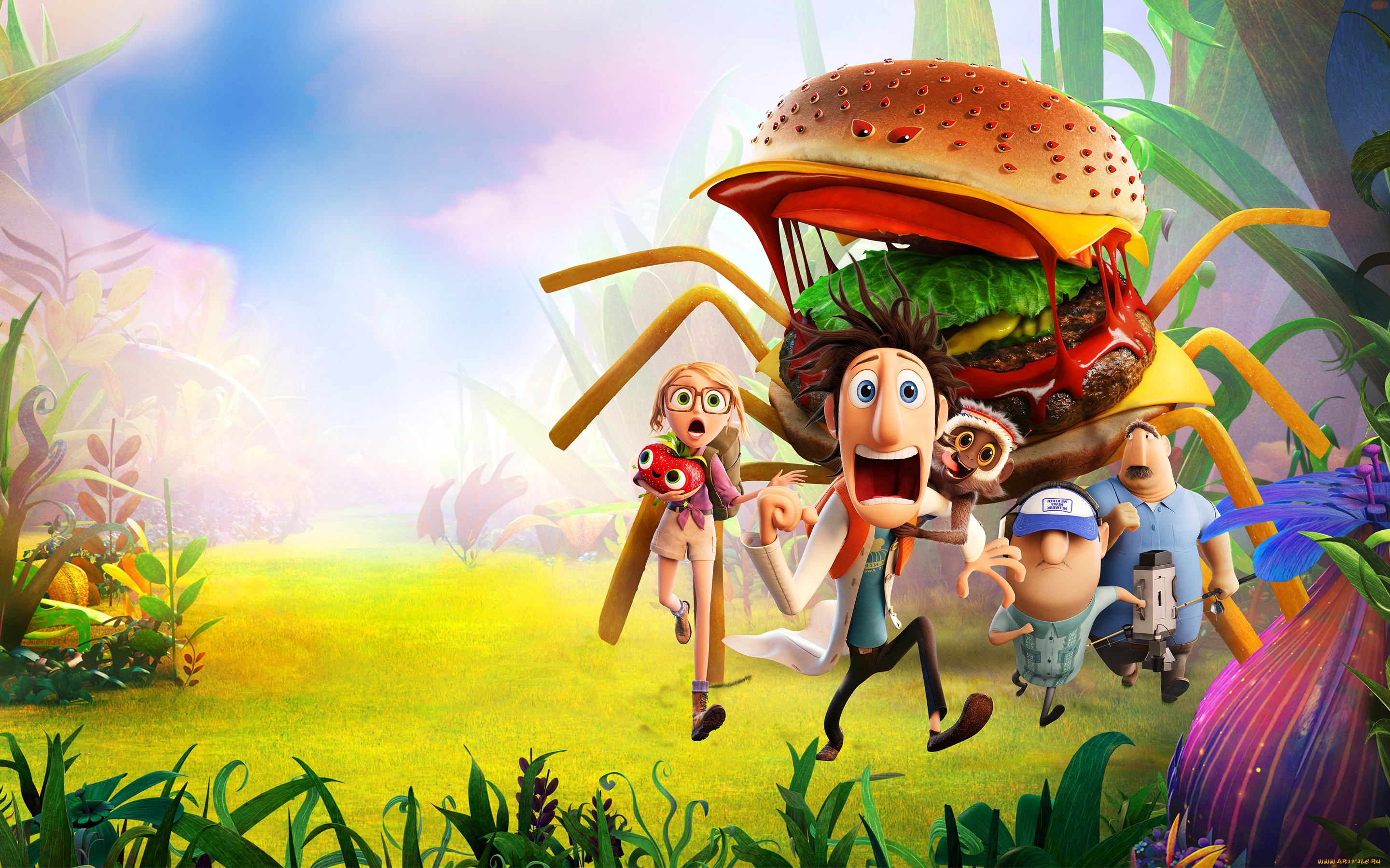 Обои Мультфильмы Cloudy with a Chance of Meatballs 2, обои для рабочего  стола, фотографии мультфильмы, cloudy, with, chance, of, meatballs, испуг  Обои для рабочего стола, скачать обои картинки заставки на рабочий стол.